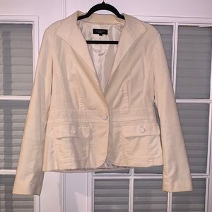 Talbots Velvet Blazer, size 12, Cream